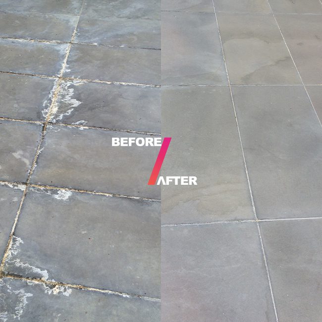 Prestige-Surfaces-Before-And-After-Efflorescence removal, Bluetsone